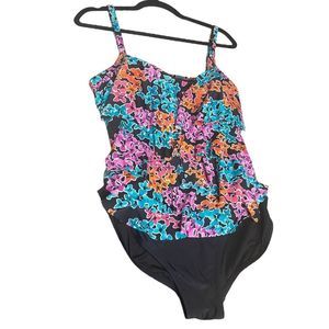 Floral Ruffle Women's Swimsuit